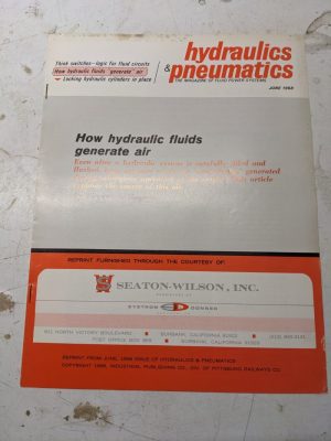 Hydraulics & Pneumatics June 1968 How Hydraulic Fluids Generate Air Aricle