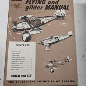 1930 Flying And Glider Manual Sportplane Authority Of America Build And Fly 1989