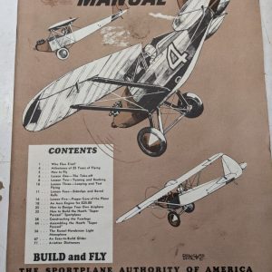 1929 Flying And Glider Manual Sportplane Authority Of America Build And Fly 1989