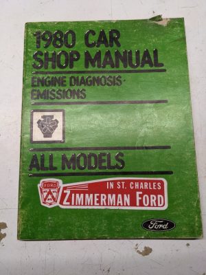 Ford 1980 Car Shop Manual Engine Diagnosis Emissions All Models Service Repair