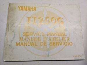 Original Yamaha Oem Owner Service Manual Shop Book 1980 Tt250G 3Y0-28197-60