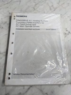 Siemens Simodrive 611 Analog System Ac Drives Inverter Operator Service Manual