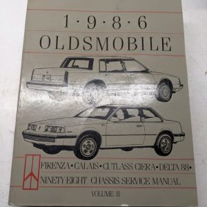 1986 Oldsmobile Firenza Calais Cutlass Ciera Delta 88 Chassis Service Manual 2