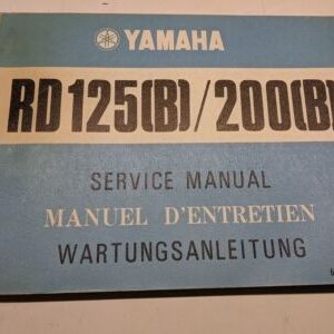 Original Yamaha Owner Service Manual Shop Book 1974 Rd125(B) 200(B) 507-28197-80