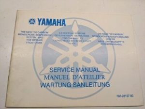 Yamaha Service Manual Shop Book 1977 De Carbon Monocross Suspension Iwi-28197-80