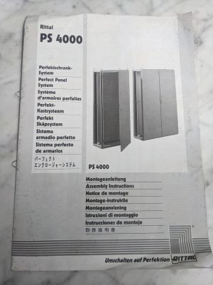 Rittal Ps 4000 Perfect Panel System Assembly Instruction Manual Single & Double