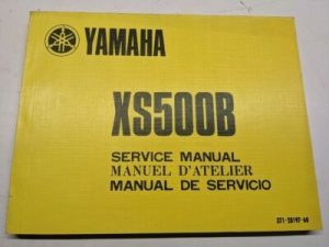 Original Yamaha Oem Owner Service Manual Shop Book Xs500B 371-28197-60 1974