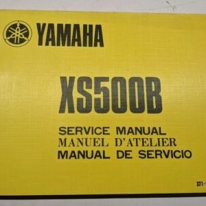 Original Yamaha Oem Owner Service Manual Shop Book Xs500B 371-28197-60 1974