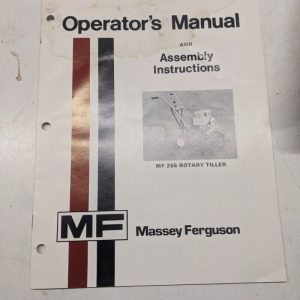 Massey Ferguson Mf Operators Assembly Manual Mf 255 Rotary Tiller 1975