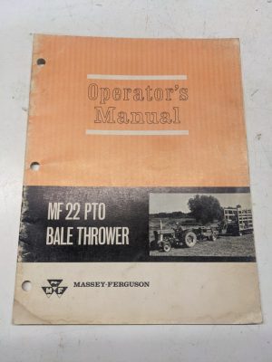 Massey Ferguson Mf Operators Assembly Manual Mf 22 Pto Bale Thrower 1967