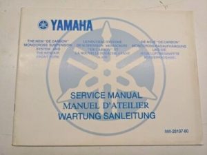 Original Yamaha Service Manual 1977 De Carbon Monocross Suspension Iwi-28197-80