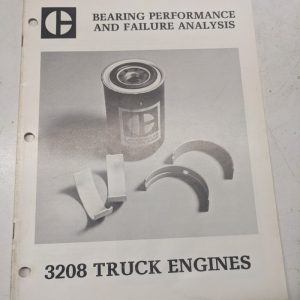 Caterpillar Bearing Performance Failure Analysis 3208 Truck Engines 1979 Manual