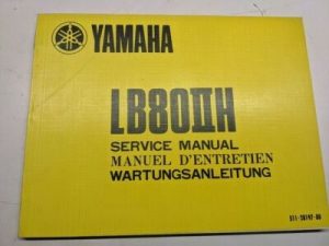Original Yamaha Owner Service Manual Shop Book Lb80Iih Lb802H 511-28197-80 1975