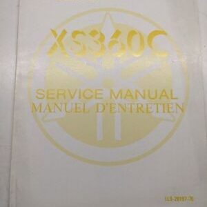 Original Yamaha Oem Owner Service Manual Shop Book Xs360C 1L9-28197-70 1976