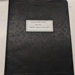 Leland-Gifford 2Hua 3Hua Operators & Repair Parts List Book Manual Convert 2L 3