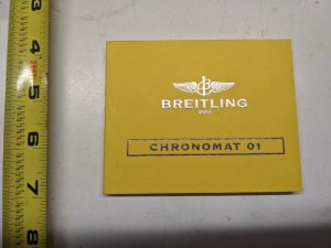 Breitling Chronomat 01 Instructions Maintenance Manual Book Catalog
