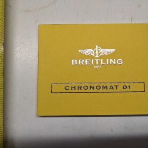 Breitling Chronomat 01 Instructions Maintenance Manual Book Catalog