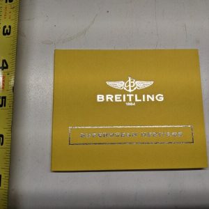 Breitling Superocean Heritage Instructions Maintenance Manual Book