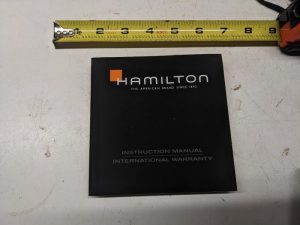 Hamilton Instruction Manual Quartz Automatic Chronographs Caliber Book