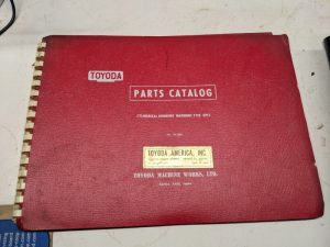 Toyoda Parts List Catalog Cylindrical Grinding Machines Type Gp15 70-2001 Manual