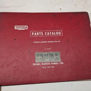 Toyoda Parts List Catalog Manual Cylindrical Grinding Machines Type Gp15 70-2001