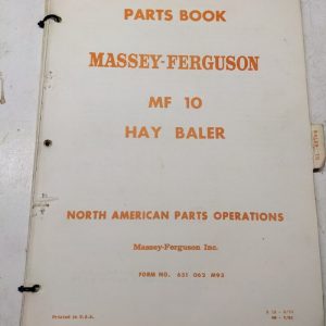 Mf Massey Ferguson Parts List Book Manual Catalog 10 Hay Baler 1965