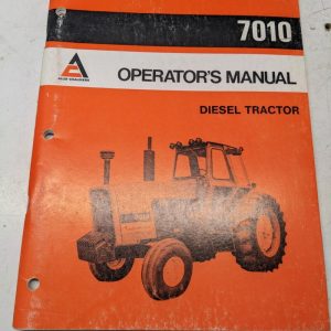Allis Chalmers Diesel Tractor Operators Instruction Book Manual 7010 1979