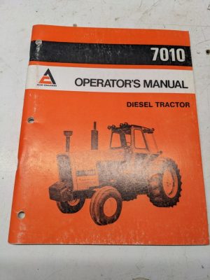 Allis Chalmers Diesel Tractor Operators Instruction Book Manual 7010 1979