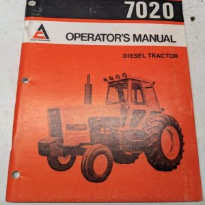Allis Chalmers Diesel Tractor Operators Instruction Book Manual 7020 1977