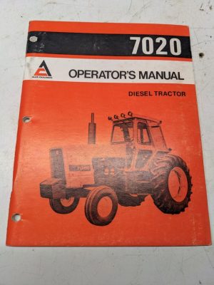 Allis Chalmers Diesel Tractor Operators Instruction Book Manual 7020 1977