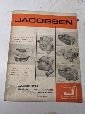 Jacobsen Horizontal Vertical Engine Overhaul Service Manual Parts List 1966