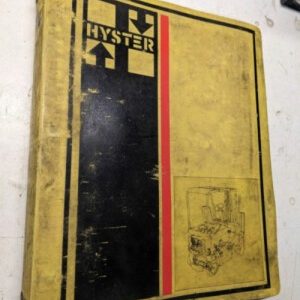 Hyster Fork Lift Service Repair Manual E25-35Xl E40-60Xl Shop Books
