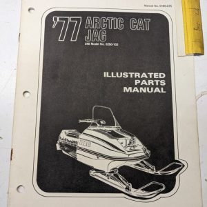 Arctic Cat Snowmobile Illustrated Parts Manual Book List 1977 Jag 340 0250-102