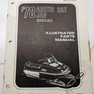 Arctic Cat Snowmobile Illustrated Parts Manual List 1978 Jag 2000 3000 182 181
