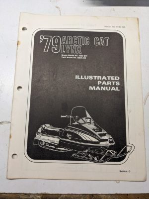 Arctic Cat Snowmobile Parts Manual List 1979 Lynx Single Twin 0250 241 242