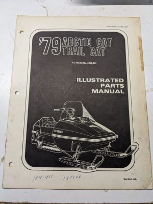 Arctic Cat Snowmobile Parts Manual Book List 1979 Trail Cat F/C 245