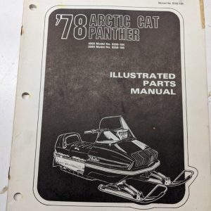 Arctic Cat Snowmobile Parts Manual Book List 1978 Panther 4000 5000 184 185