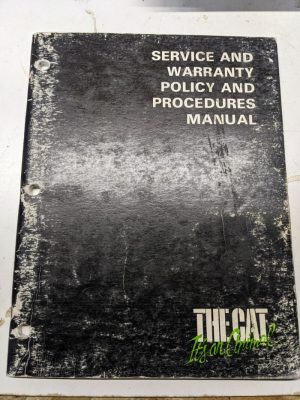 Arctic Cat Snowmobile Service And Warranty Policy Procedures Manual 1984