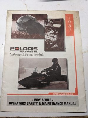 Polaris Indy Series Operators Maintenance Manual Book 1987