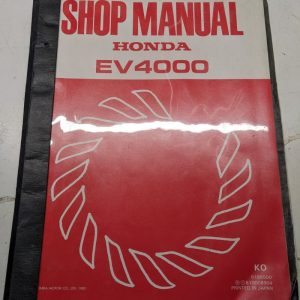 Honda Shop Manual Ev4000 1982 Service Operation Repair Overhaul Engine