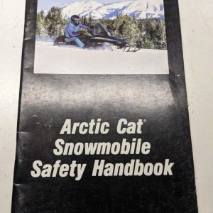 Arctic Cat Snowmobile Safety Handbook Manual 1992 May