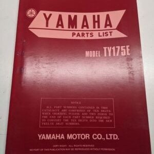 Original Yamaha Oem Parts List Book Model Ty175E 1977 525-28198-Ho