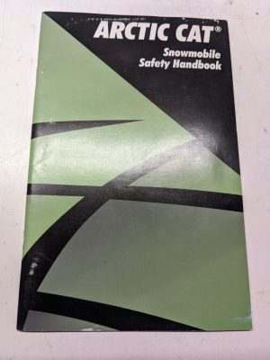 Arctic Cat Snowmobile Safety Handbook Manual 1998 Booklet March