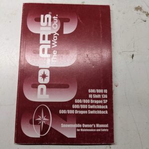 Polaris 600 800 Iq Shift 136 Dragon Sp Switchback Owners Manual Snowmobile 2009