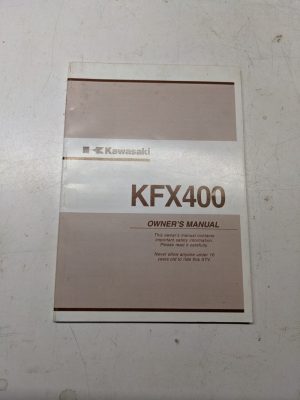 Kawasaki Kfx400 Owners Manual Operation Atv 4 Wheeler 2002 Maintenance