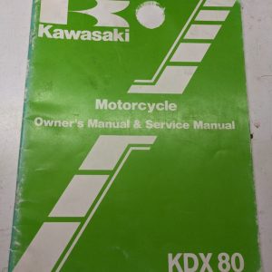 Kawasaki Owners Manual Operation Motorcycle Kdx 80 Service 1984 C2