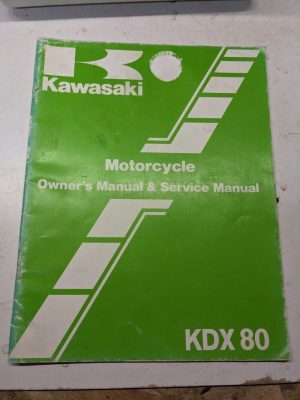 Kawasaki Owners Manual Operation Motorcycle Kdx 80 Service 1984 C2