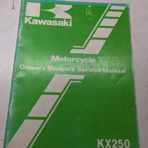 Kawasaki Owners Manual Operation Motorcycle Kx 250 Service 1981 B1
