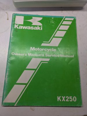 Kawasaki Owners Manual Operation Motorcycle Kx 250 Service 1981 B1