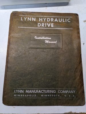 Lynn Hydraulic Drive Installation Manual Book Ram Turret Lathes